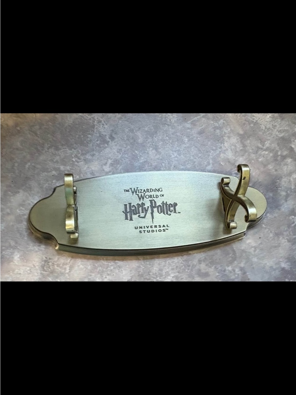 Universal Studios Harry Potter Brass-Tone Wall Hook Rack
